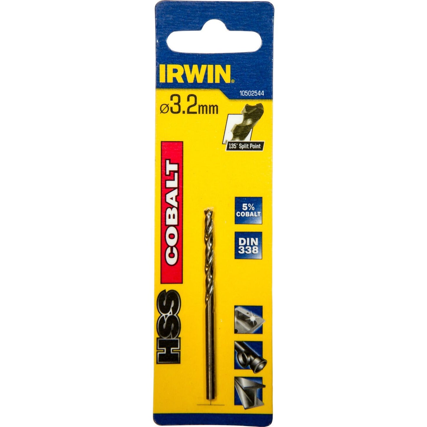 Irwin HSS Metaalboor 135° Cobalt 3.2MM - 10502544