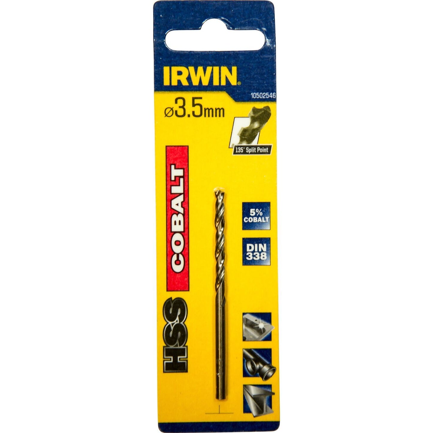 Irwin HSS Metaalboor 135° Cobalt 3.5MM - 10502546