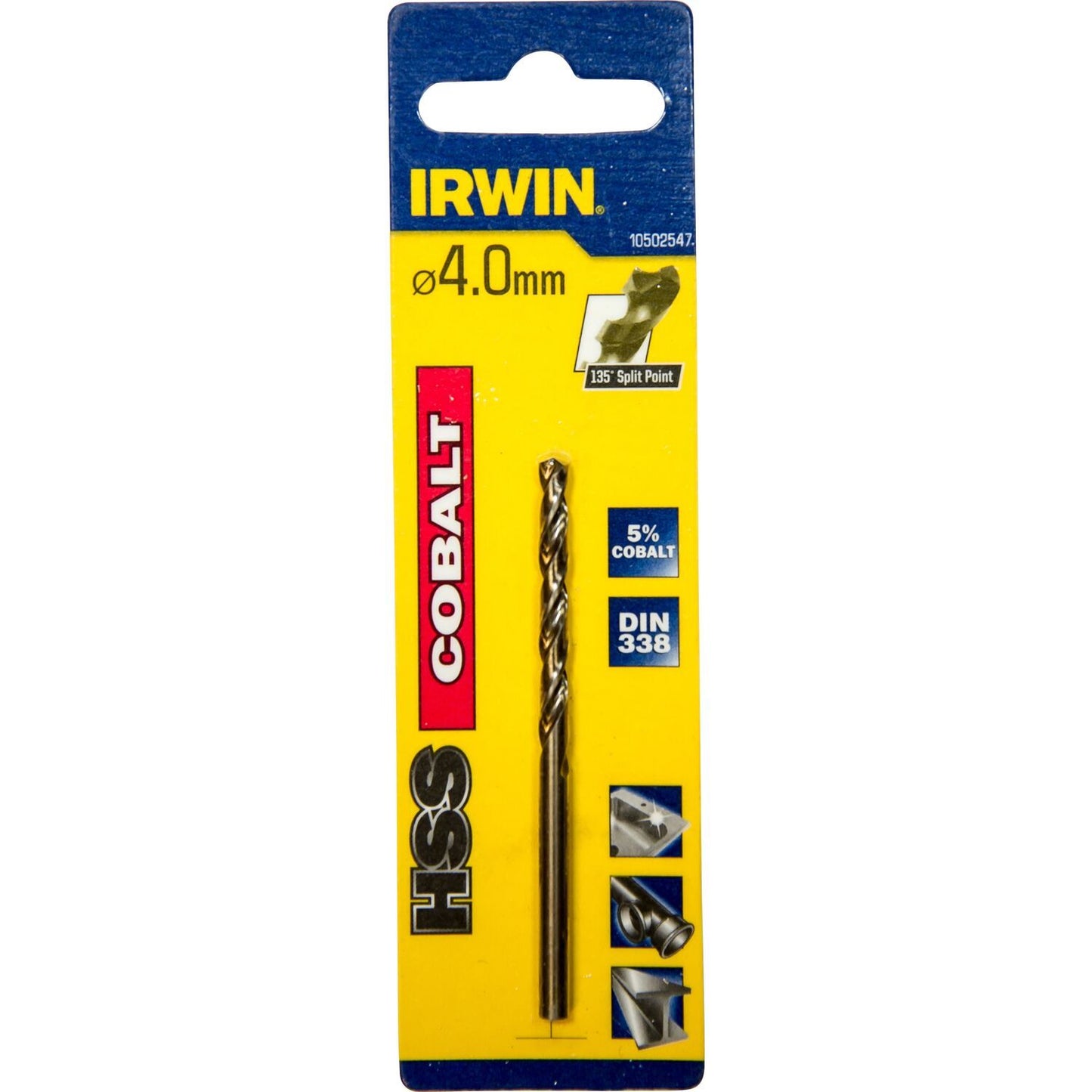 Irwin HSS Metaalboor 135° Cobalt 4.0MM - 10502547