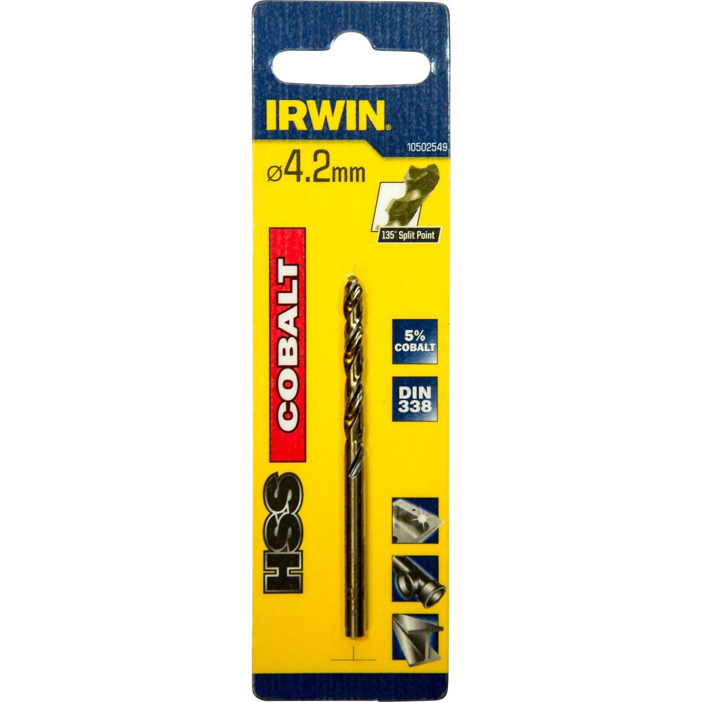Irwin HSS Metaalboor 135° Cobalt 4.2MM - 10502549