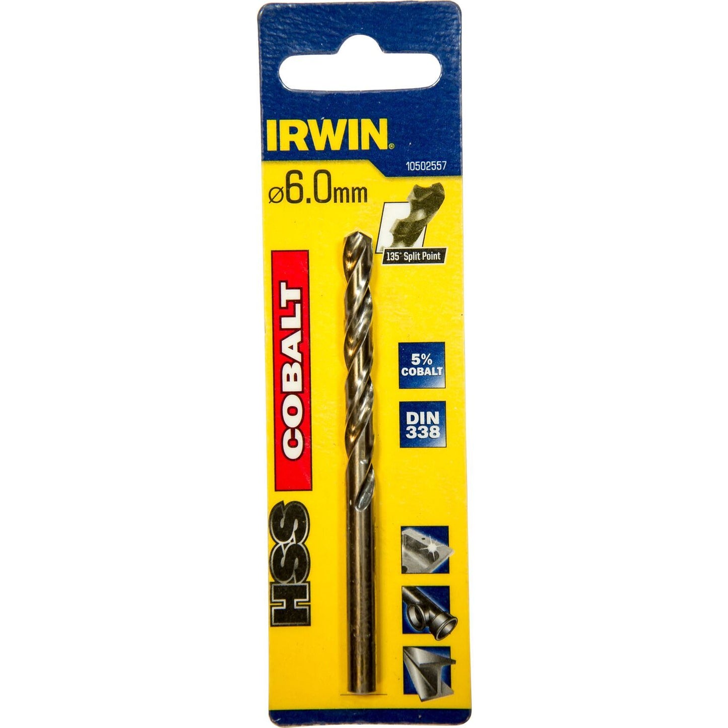 Irwin HSS Metallbohrer 135° Kobalt 6.0MM - 10502557