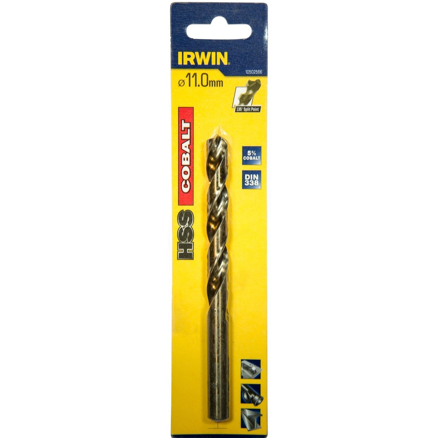 Irwin HSS Metaalboor 135° Cobalt 11.0MM - 10502566