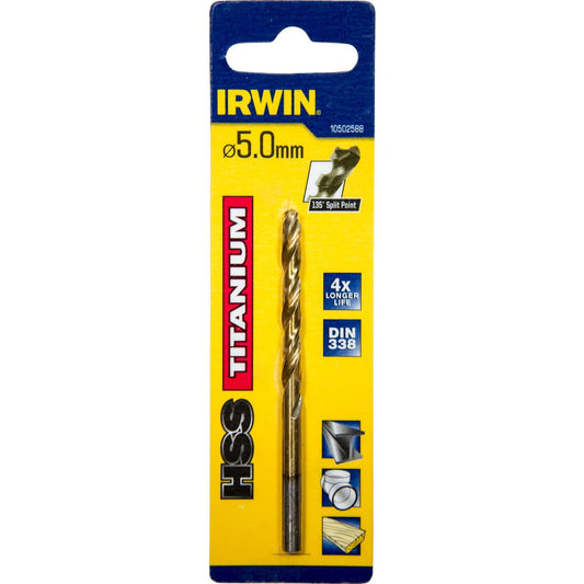 Irwin HSS Metallbohrer 135° Titan 5.0MM - 10502588
