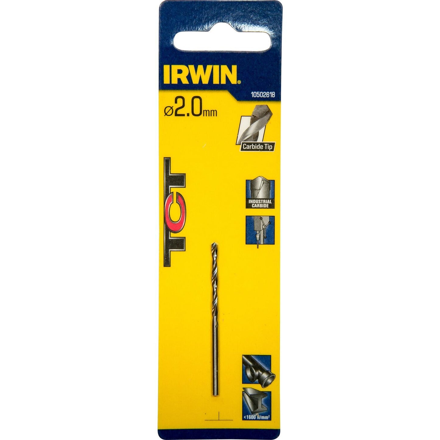 Irwin HSS PRO Metaalboor (TCT) 2.0MM - 10502618