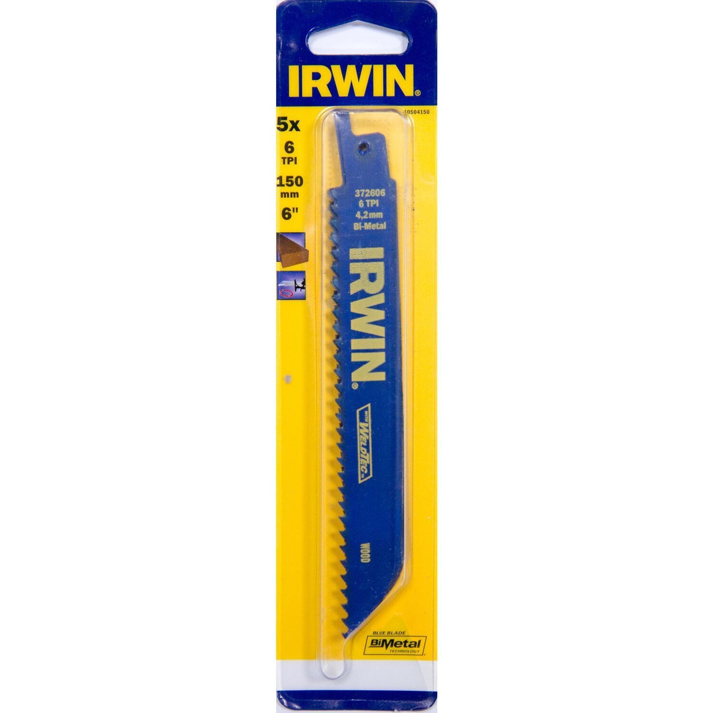 Irwin 606R 6"" / 150 mm 6TPI, houtzagen - 10504150