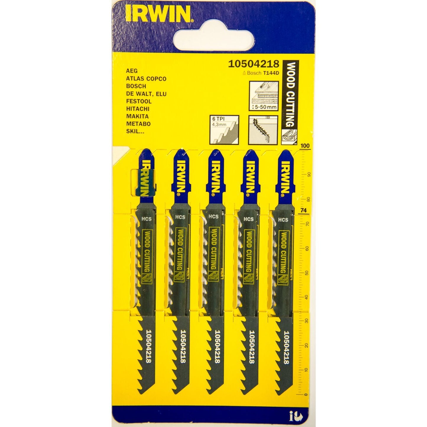 Irwin HCS, 100mm, 6TPI, t144D, Standard, Wood Saws - 10504218