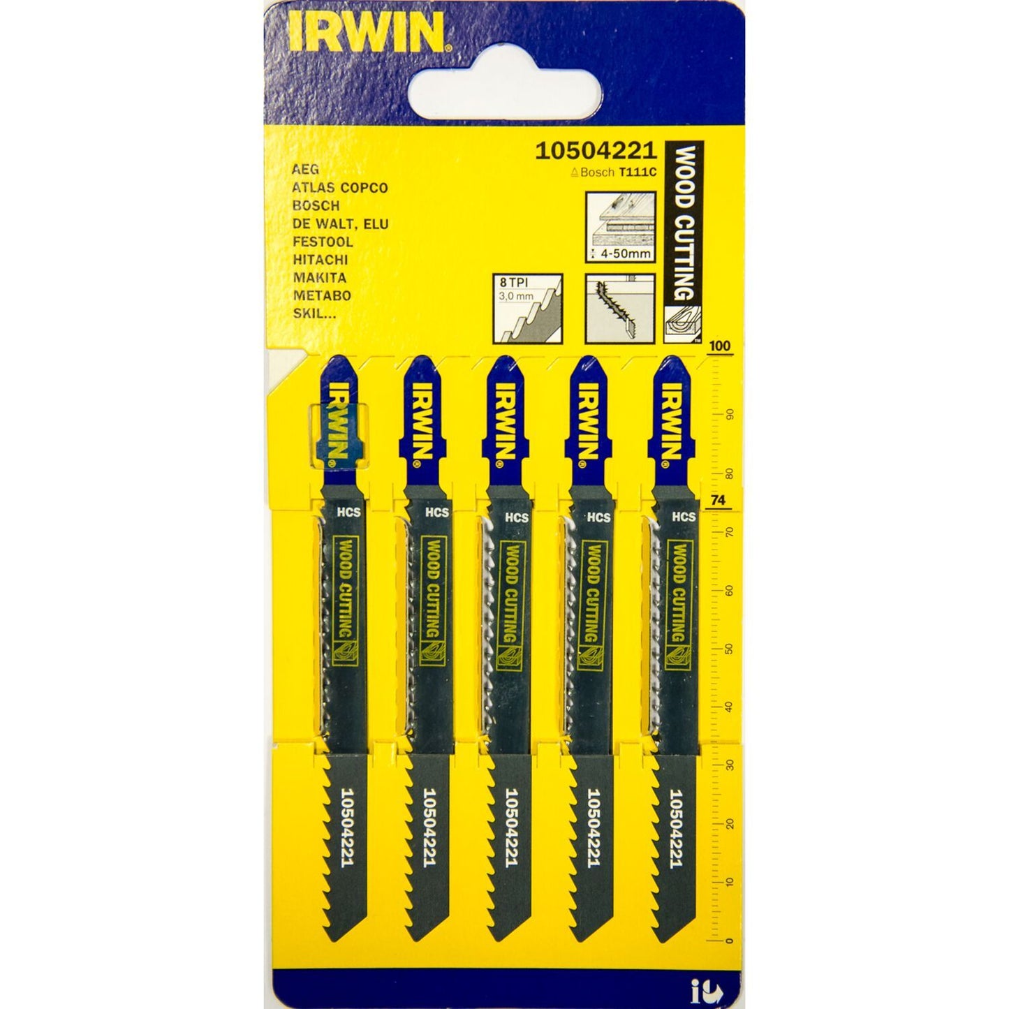 Irwin HCS, 100mm, 8TPI, T111C, Standard, Wood Saws - 10504221