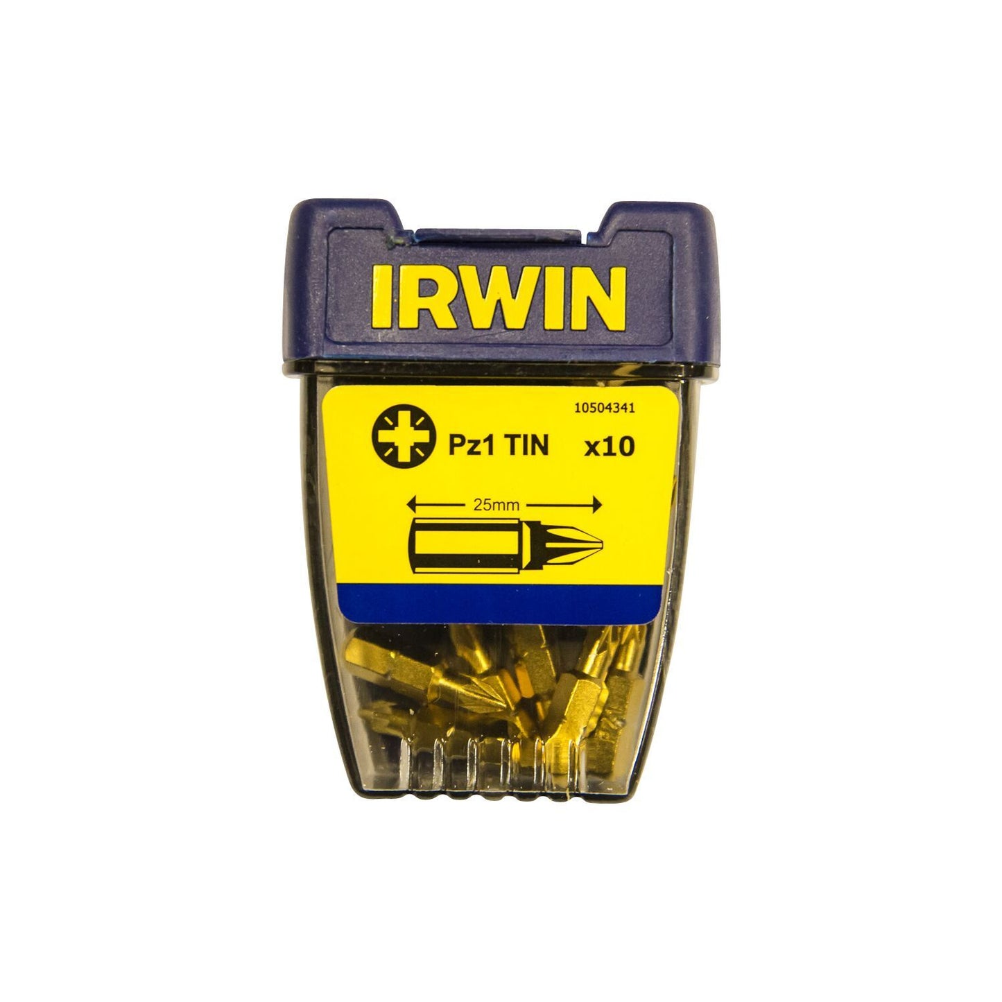Irwin Pozidriv Pz1 TIN - 1/4”/25 mm - 10 st. - 10504341