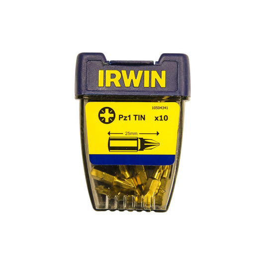 Irwin Pozidriv Pz1 TIN - 1/4”/25 mm - 10 Stk. - 10504341