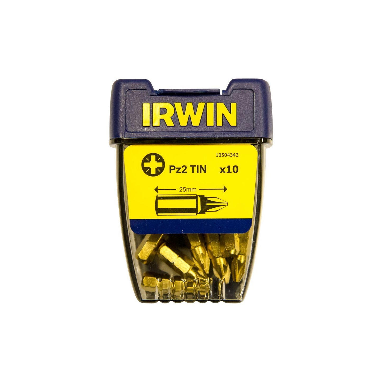 Irwin Pozidriv Pz2 TIN - 1/4”/25 mm - 10 Stk. - 10504342