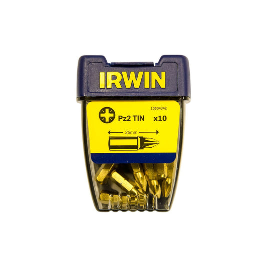 Irwin Pozidriv Pz2 TIN - 1/4”/25 mm - 10 Stk. - 10504342