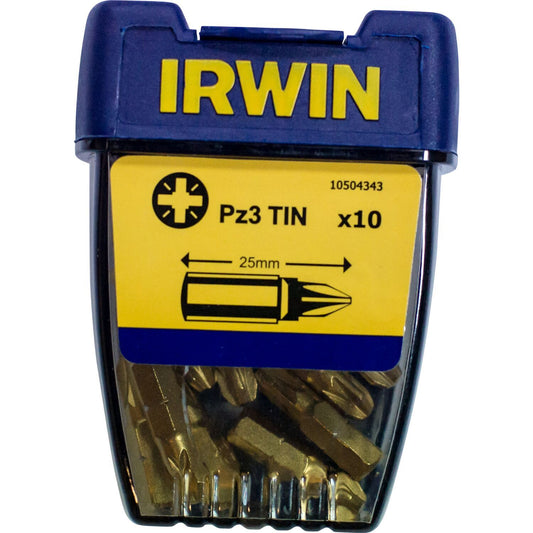 Irwin Pozidriv Pz3 TIN - 1/4”/25 mm - 10 Stk. - 10504343