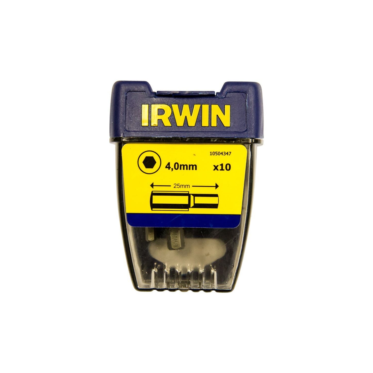 Irwin Zeskantig 4,0 mm - 1/4”/25 mm - 10 stuks - 10504347
