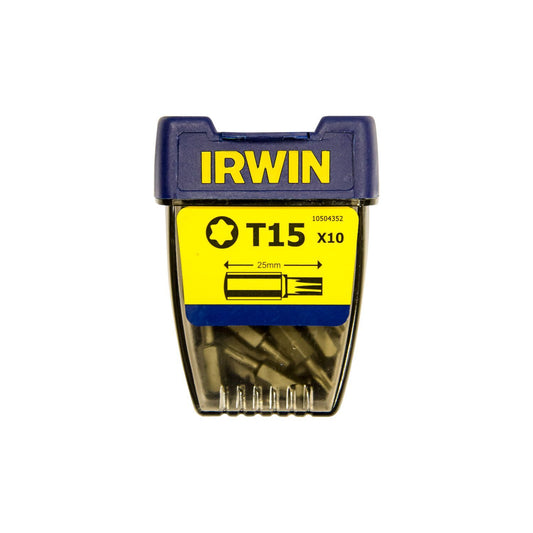 Irwin Torx T15 - 1/4”/25mm - 10 Stk. - 10504352