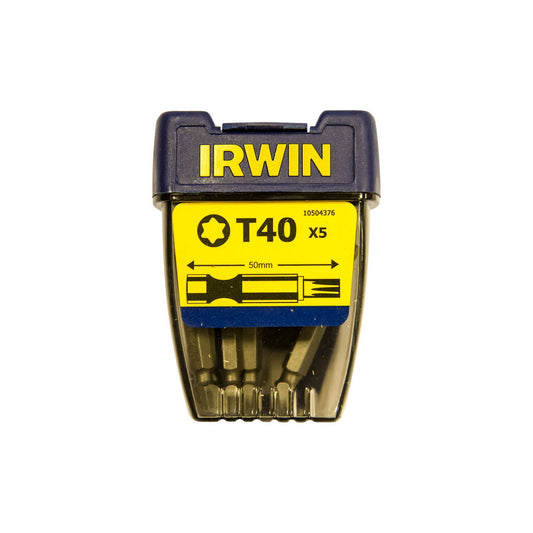 Irwin Torx T40 - 1/4”/50 mm - 5 stuks - 10504376