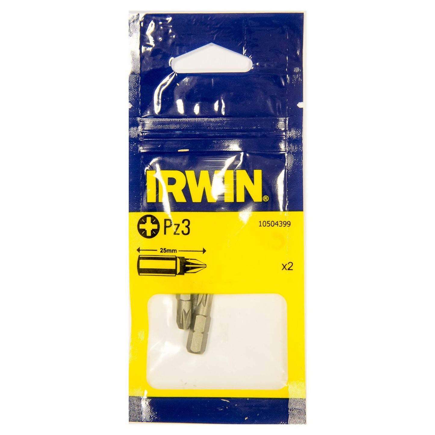 Irwin Pozidriv Pz3 - 1/4”/25 mm - 2 stuks - 10504399