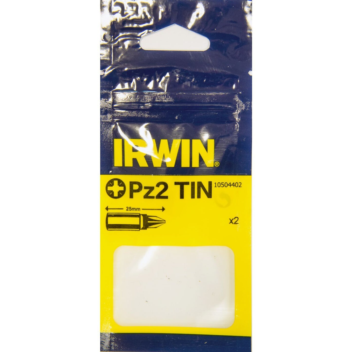 Irwin Pozidriv Pz2 TiN - 1/4”/25mm - 2 pcs - 10504402