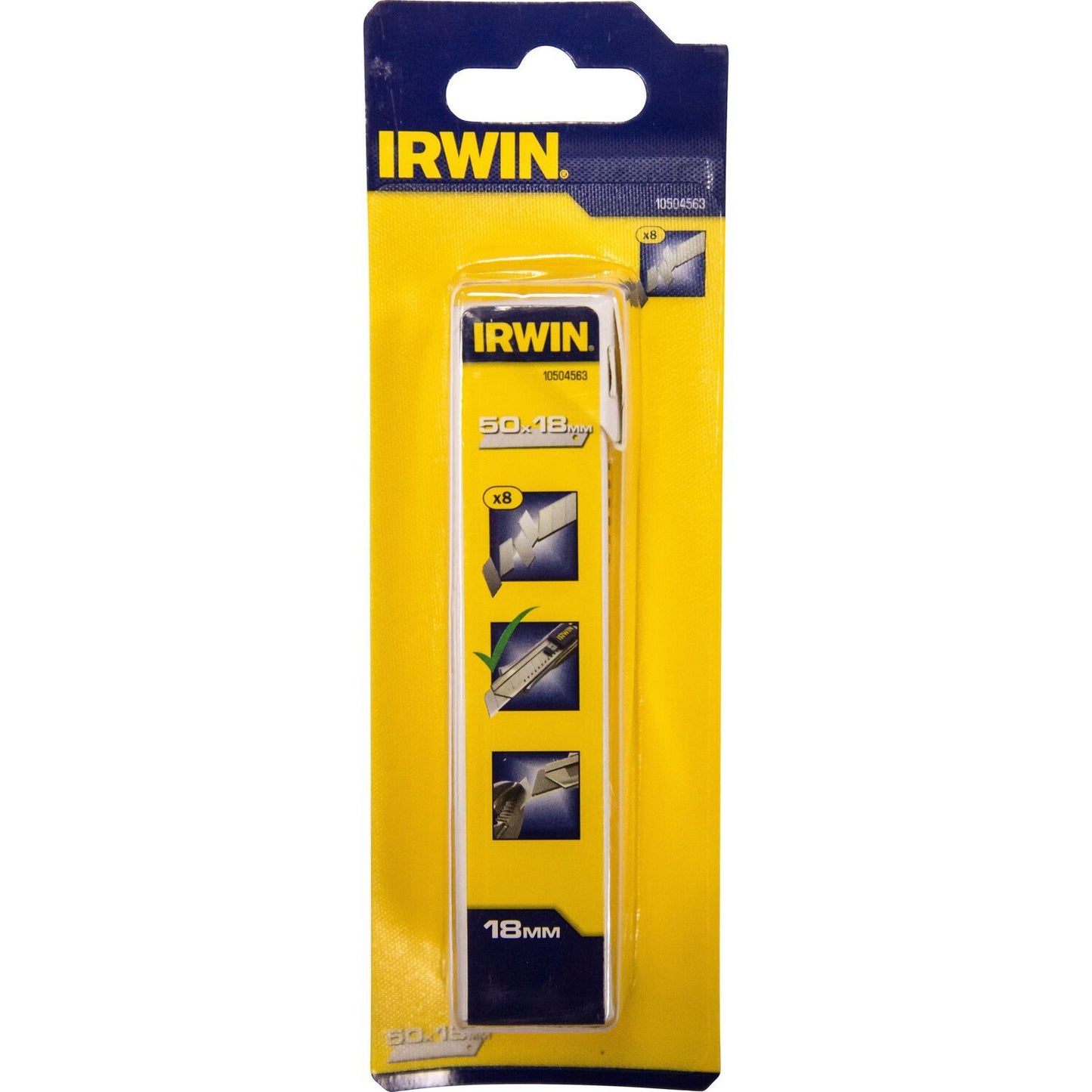 Irwin Koolstofstalen afbreekmessen 18 mm 50 per verpakking - 10504563