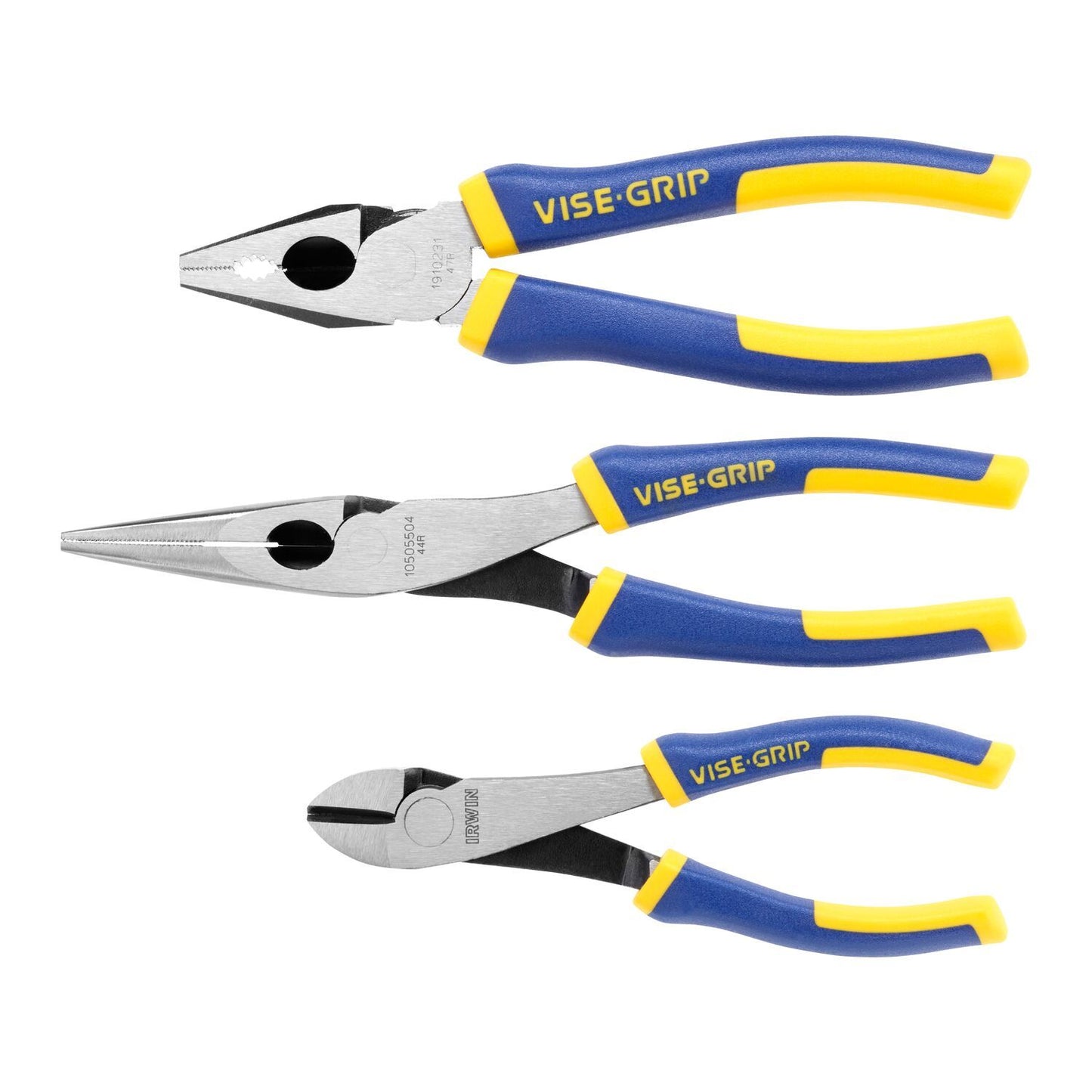 Irwin ProPliers 3-delige set (6”/150 mm diagonale snijtang 8”/200 mm punttang, 7”/175 mm combinatietang) - 10505483