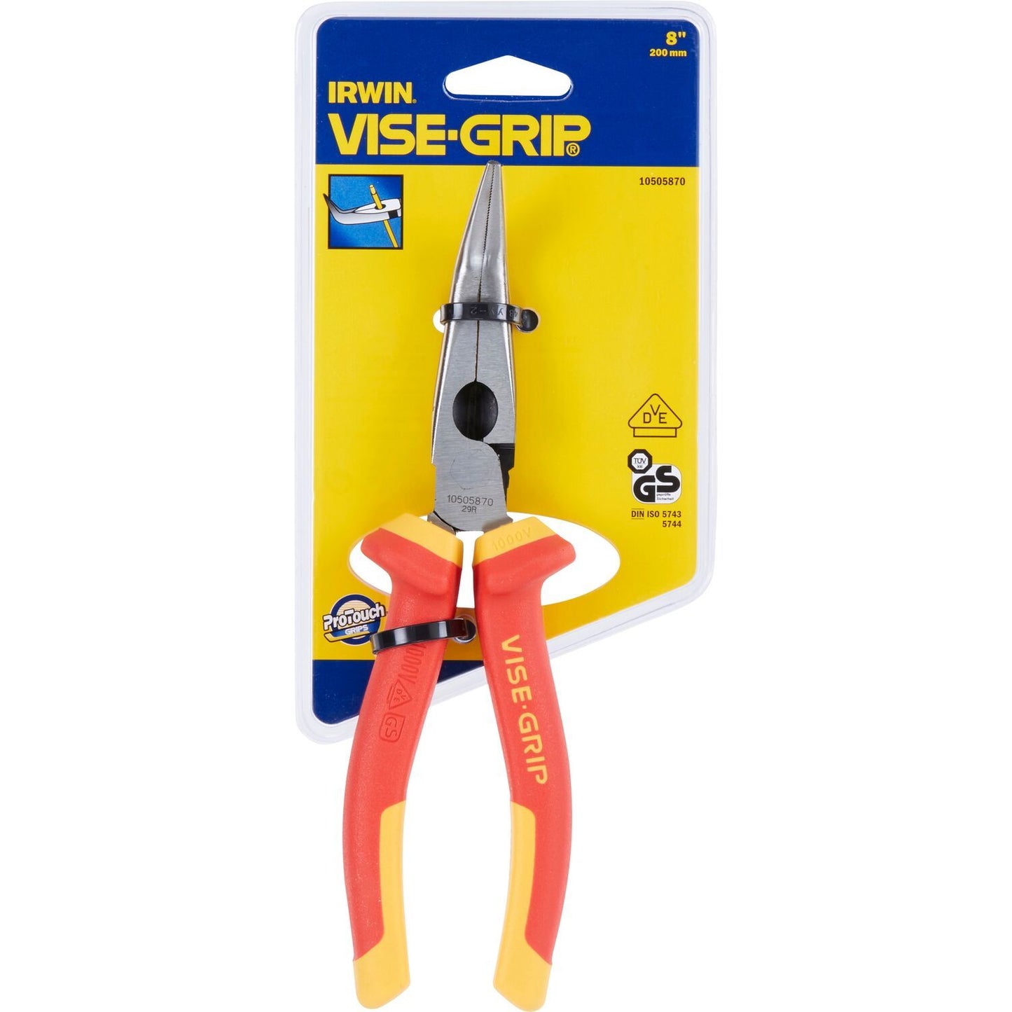 Irwin VDE gebogen punttang 8”/200 mm - 10505870