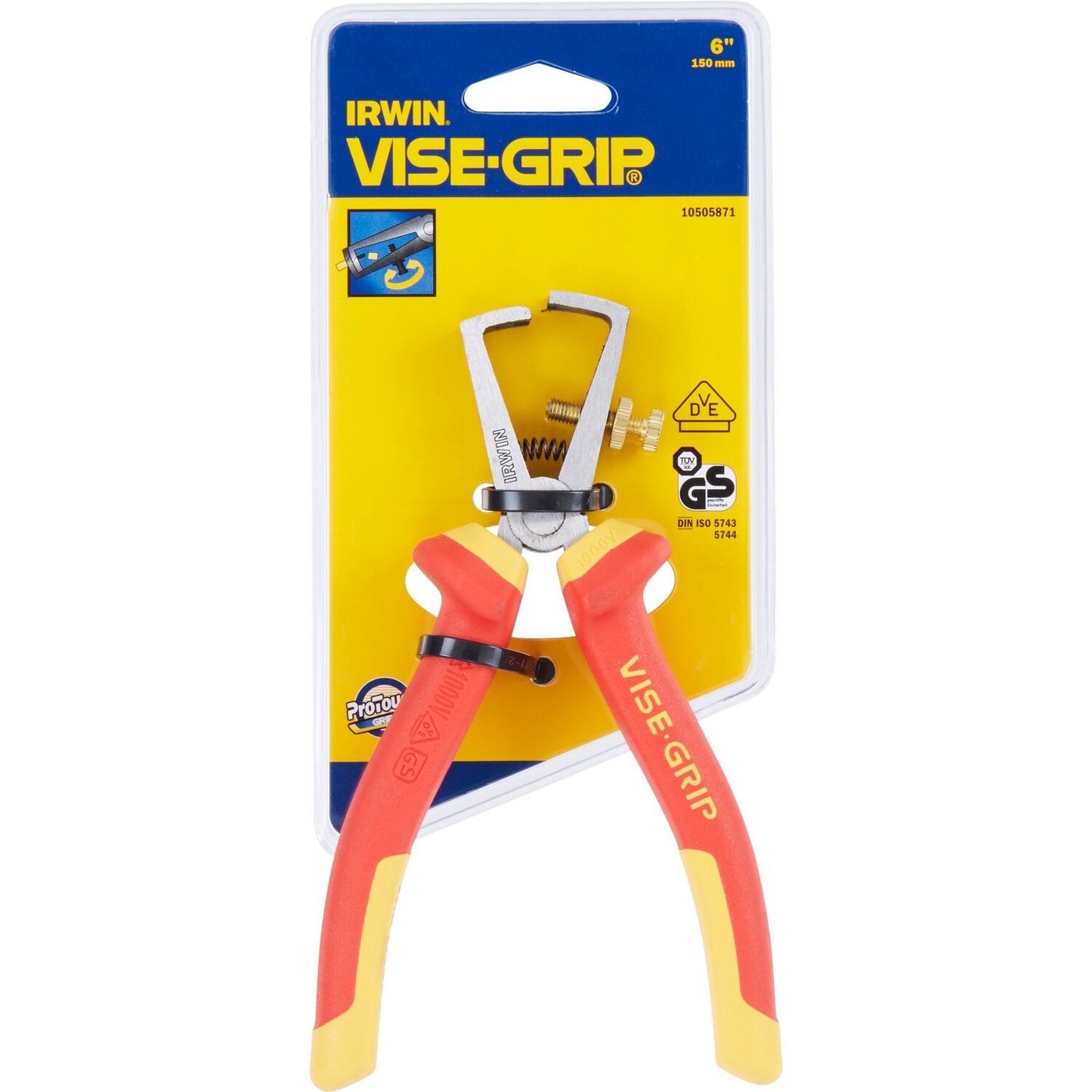 Irwin VDE Wire Strippers 6”/150mm - 10505871