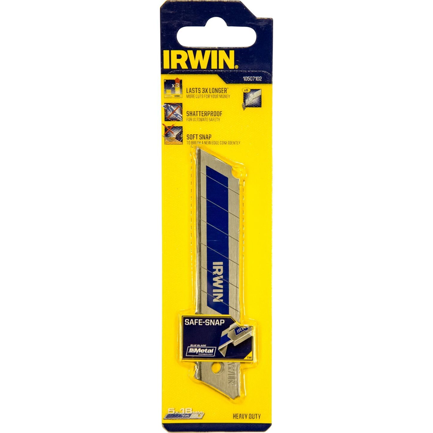 Irwin Bi-metaal blauw reservemes 18 mm 5 per verpakking - 10507102