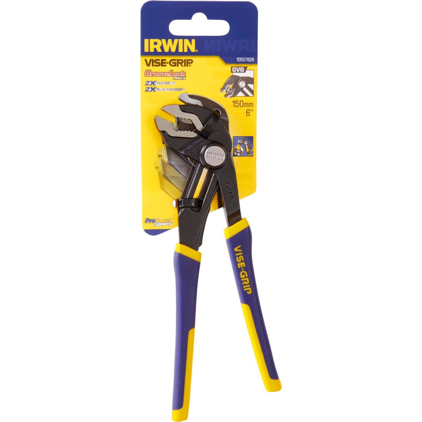 Irwin Wasserpumpenzange GV6 GrooveLock PTG 6”/150mm - 10507626