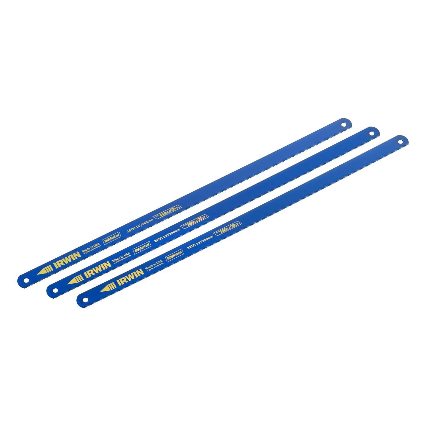 Irwin Bimetaalzaagblad 3 per verpakking (telkens 18, 24 en 32 TP), 12” / 300 mm - 10507929