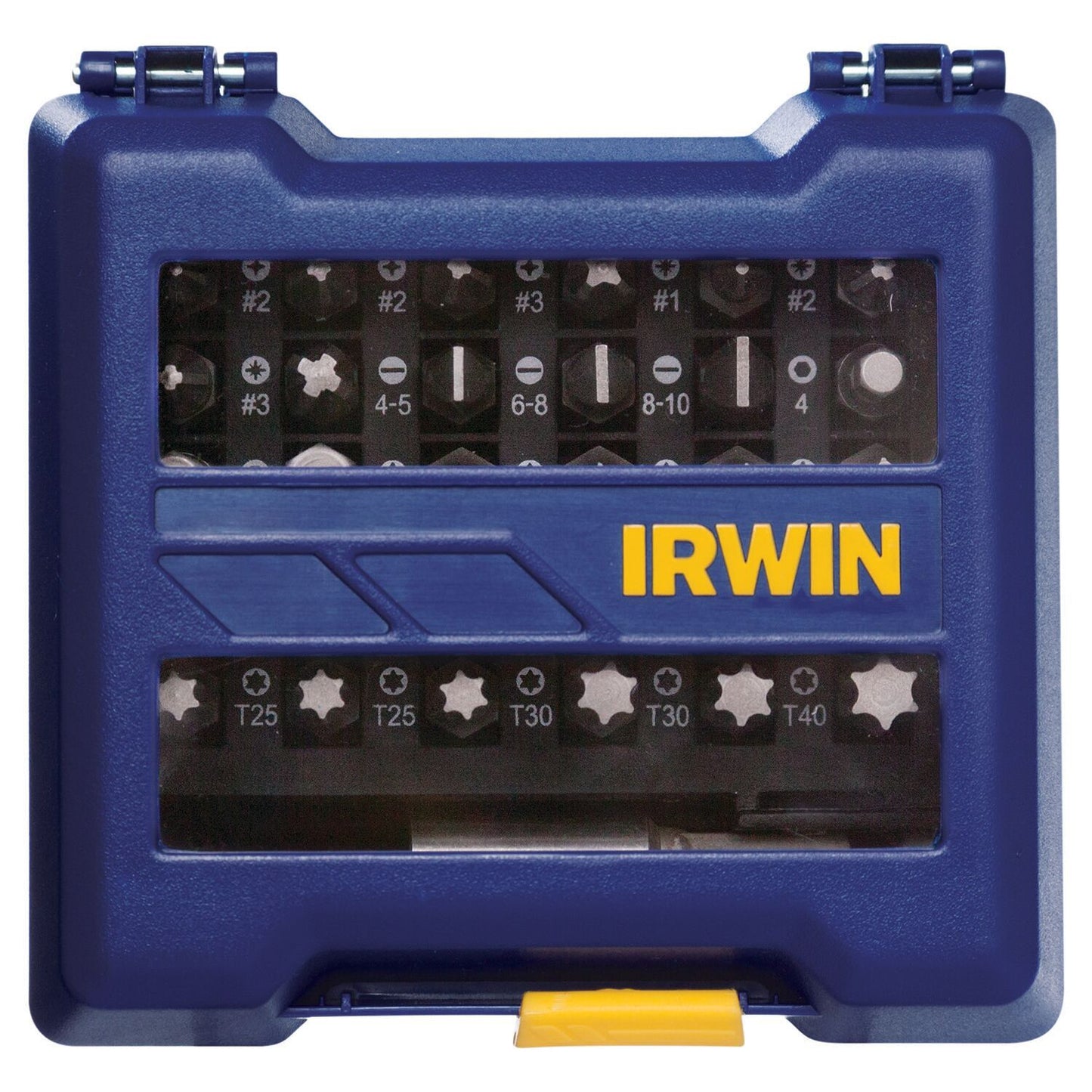 Irwin Assortiment schroefbits 30-delig (PH1/2xPH2/PH3/PZ1/2xPZ2/PZ3/SL4-5/SL6-8/SL8-10/HEX4/HEX5/HEX6/2xT10/4xT15/4xT20/3xT25/2xT30/T40 + bithouder) - 1868251