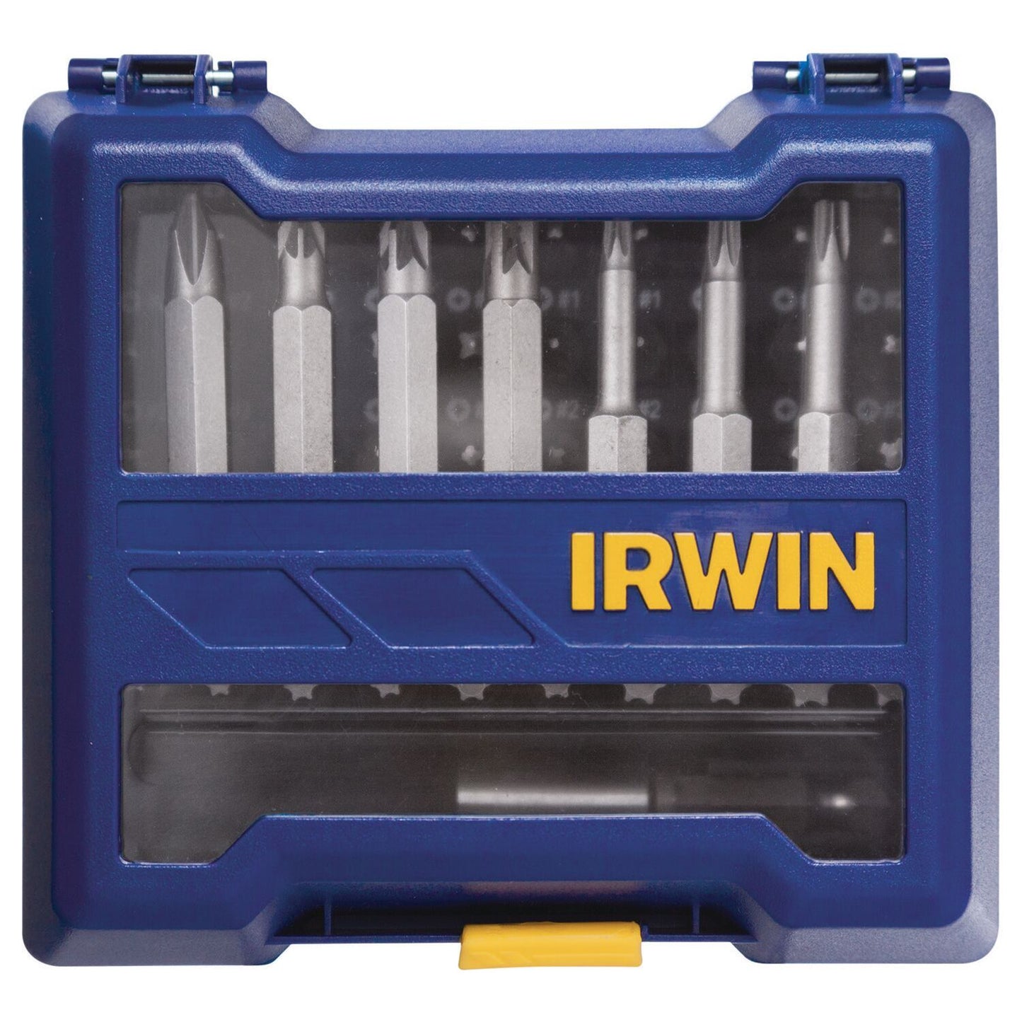 Irwin Assortiment schroefbits 38-delig (3xPH1/10xPH2/2xPH3/3xPZ1/10xPZ2/2xPZ3/SL3-4/SL4-5/SL6-8/SL8-10/HEX3/HEX4/HEX5/HEX6/2xT10/2xT15/2xT20/2xT25/2xT30/2xT40 + bits voor schroevendraaier PH2/PZ1/PZ2/