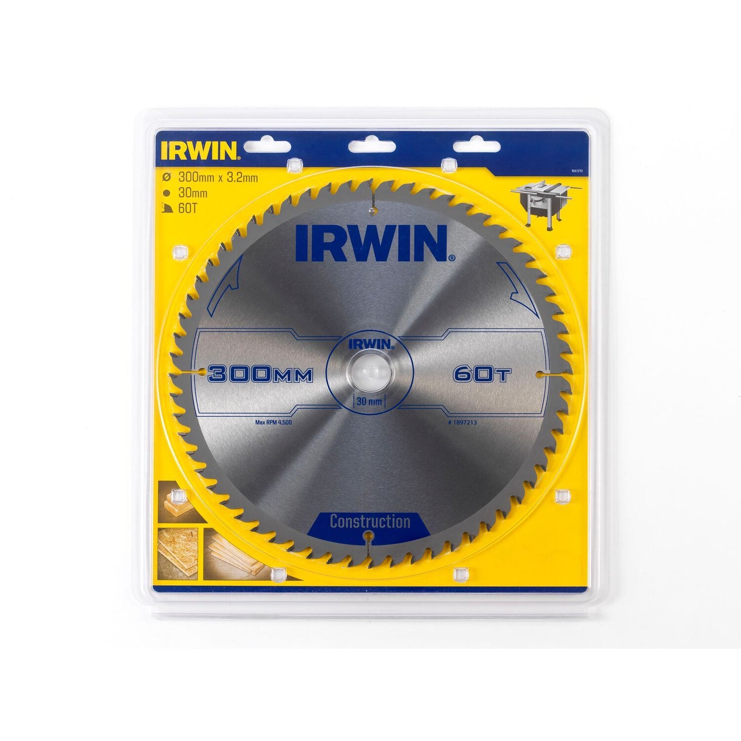 Irwin CZB 300MM/60T- asgat 30MM - 1897213