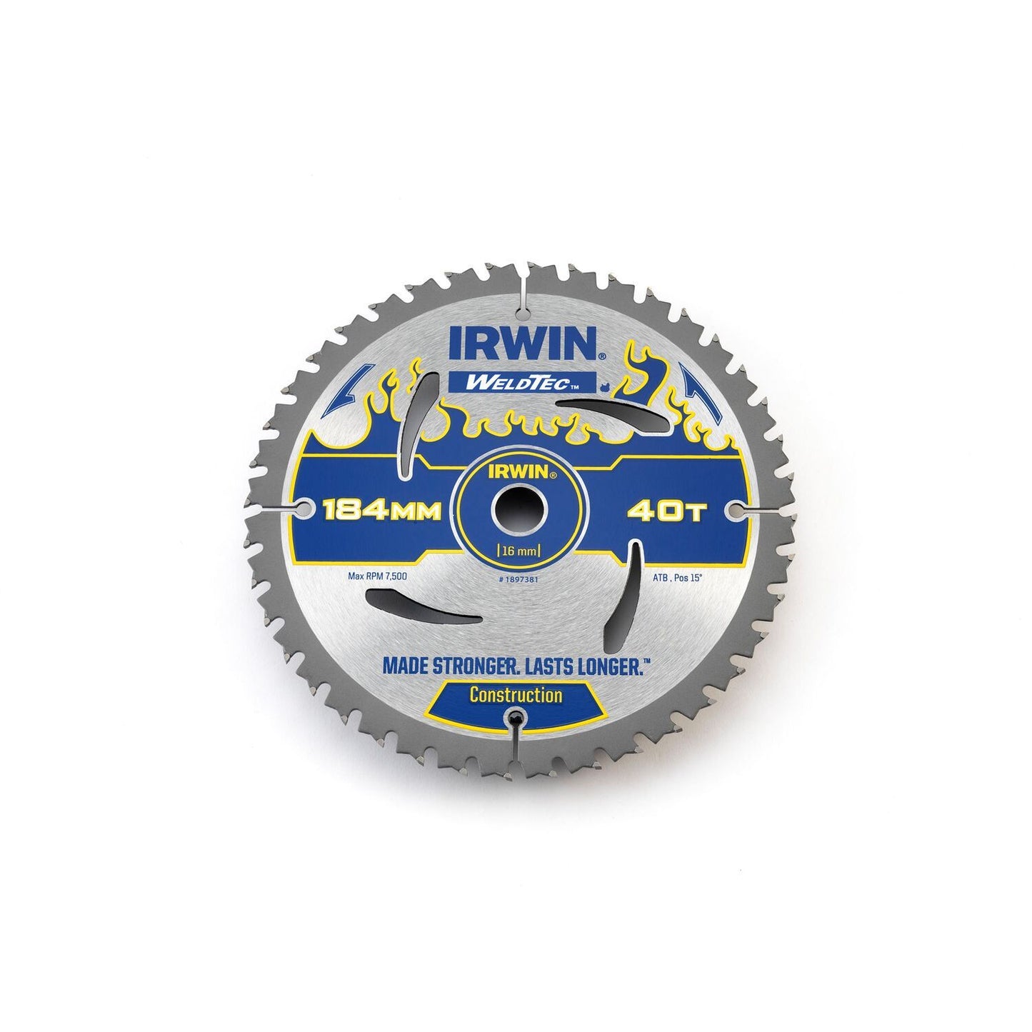 Irwin CZB 184MM/40T - axle hole 16MM - 1897381
