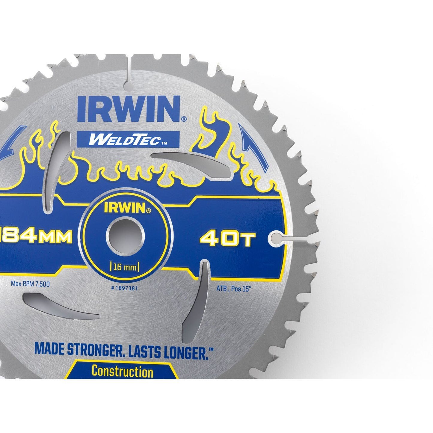 Irwin CZB 184MM/40T - axle hole 16MM - 1897381