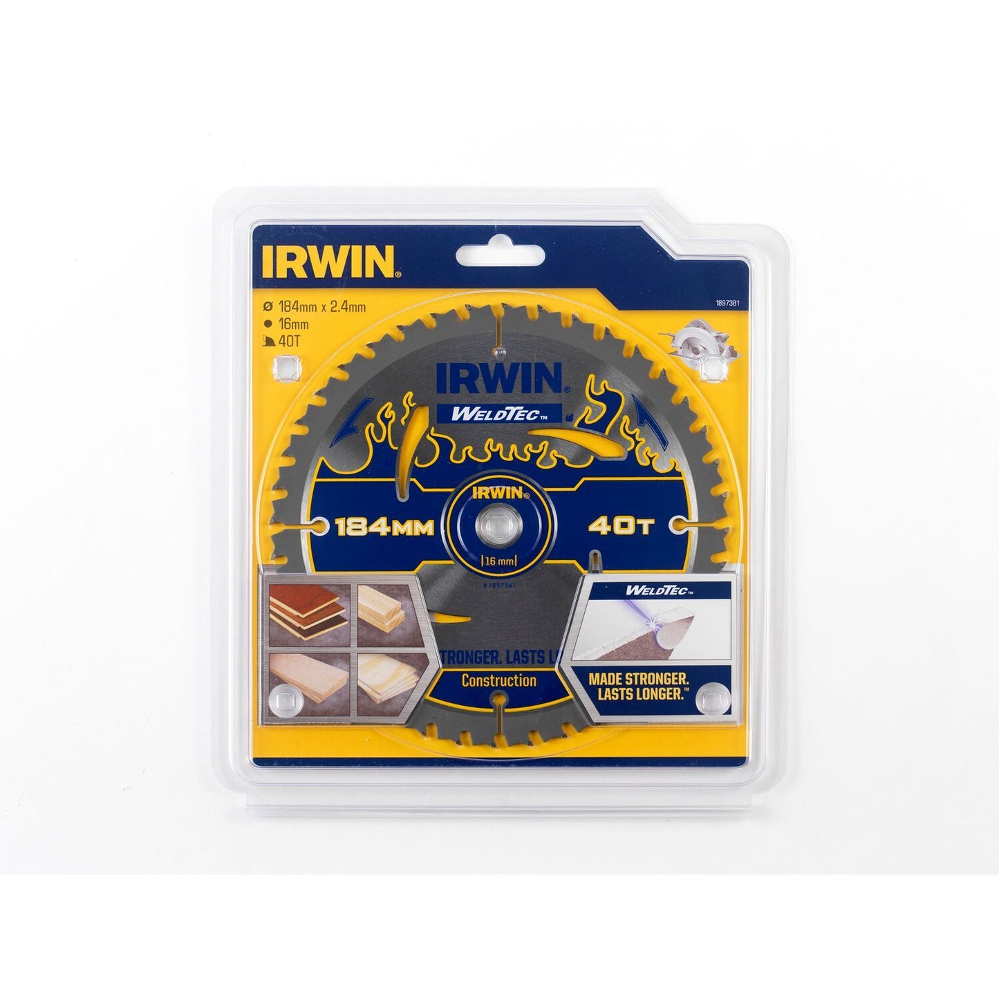 Irwin CZB 184MM/40T - axle hole 16MM - 1897381