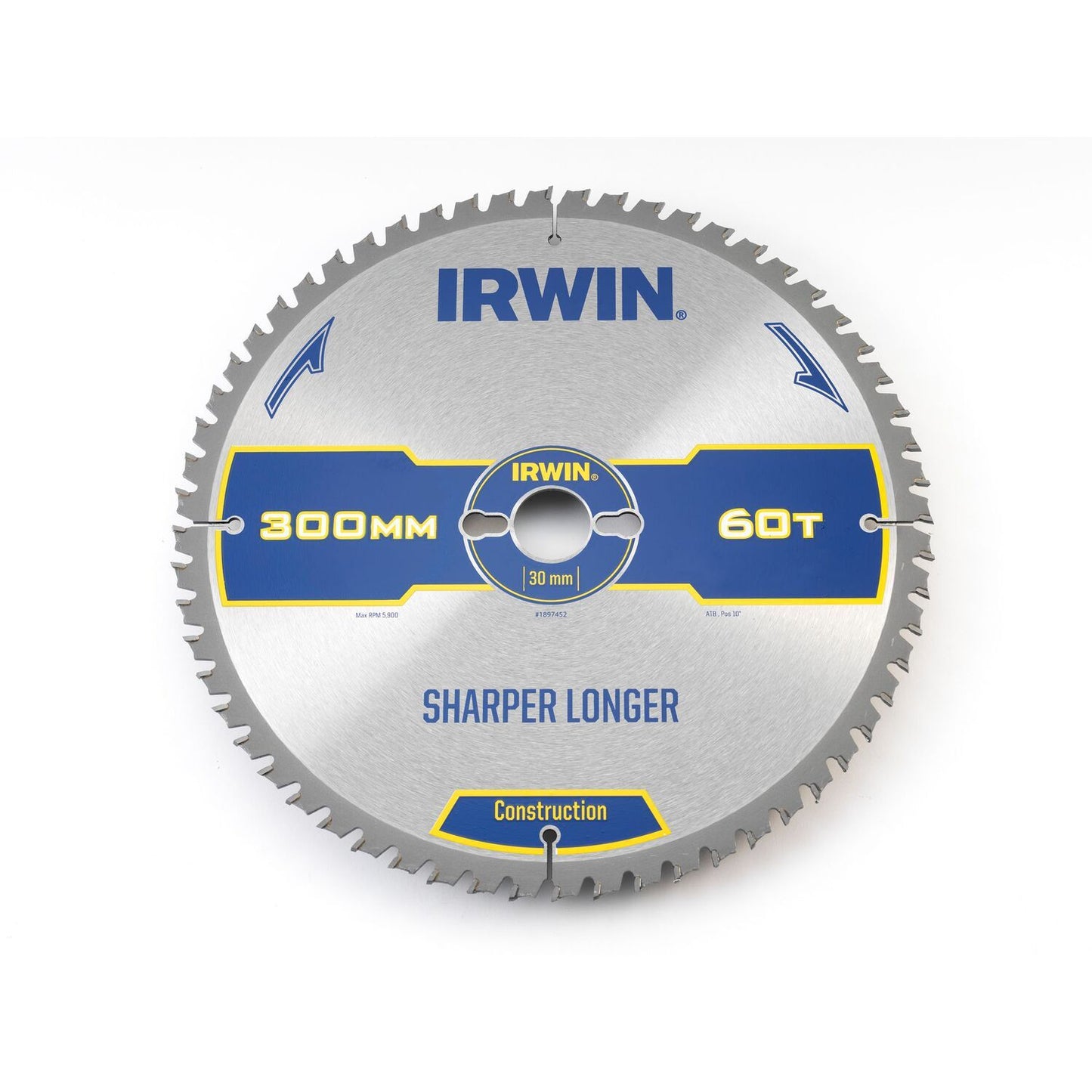 Irwin CZB 300MM/60T - axle hole 30MM - 1897452