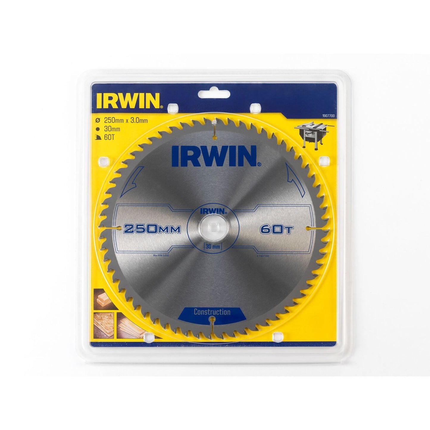 Irwin CZB 250MM/60T- asgat 30MM - 1907700