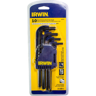 Irwin Zeskantsleutel met kogelkop - mm: 1,5 - 2,0 - 2,5 - 3,0 - 4,0 - 5,0 - 6,0 - 7,0 - 8,0 - 10,0 mm - T10757