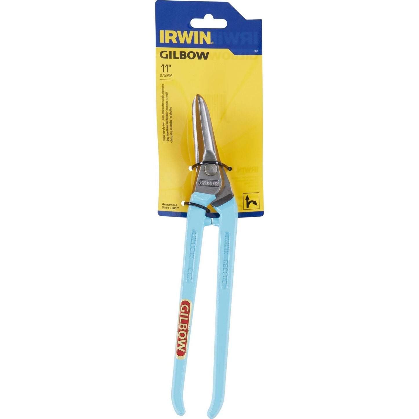 Irwin Hochleistungsschere mit gebogenem Griff 11 Zoll / 175 mm für Linkshänder – TG67