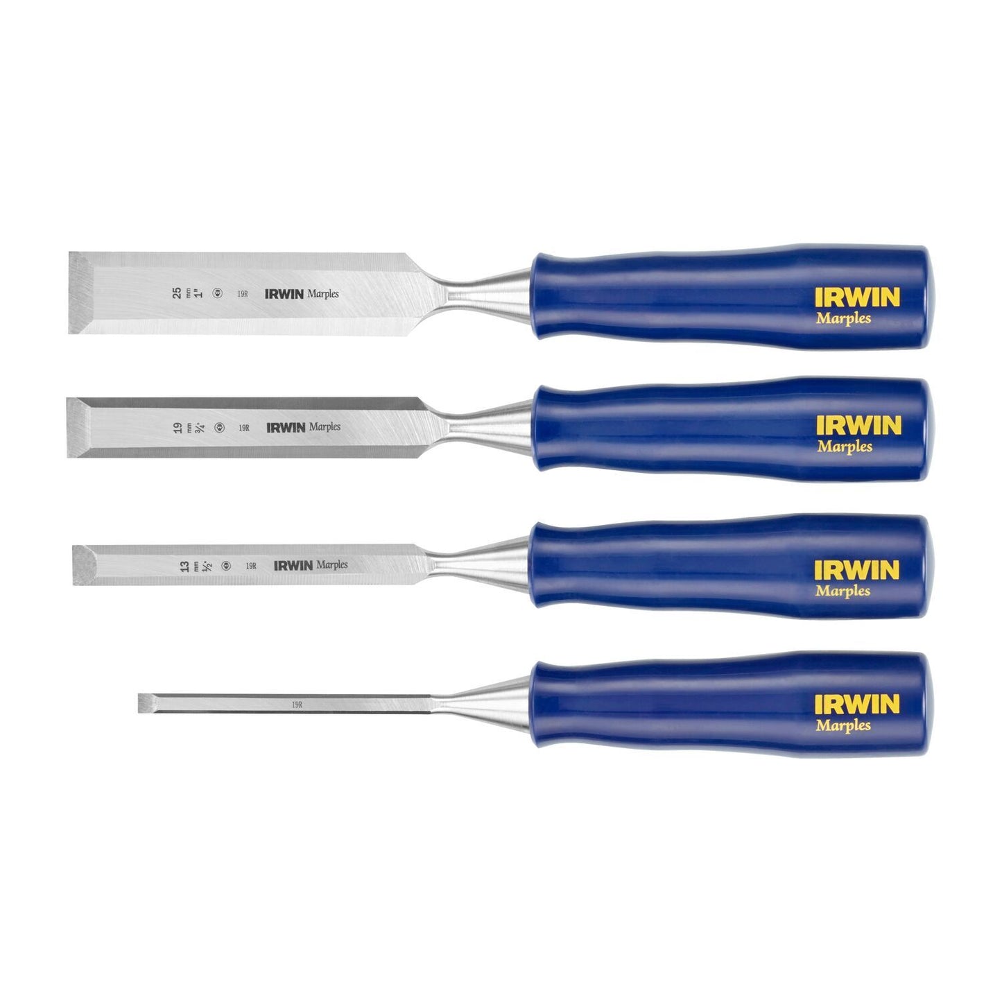 Irwin Houtbeitel M444, 4-delige Set - 6, 13, 19, 25 mm in een schelpverpakking - TM444S4