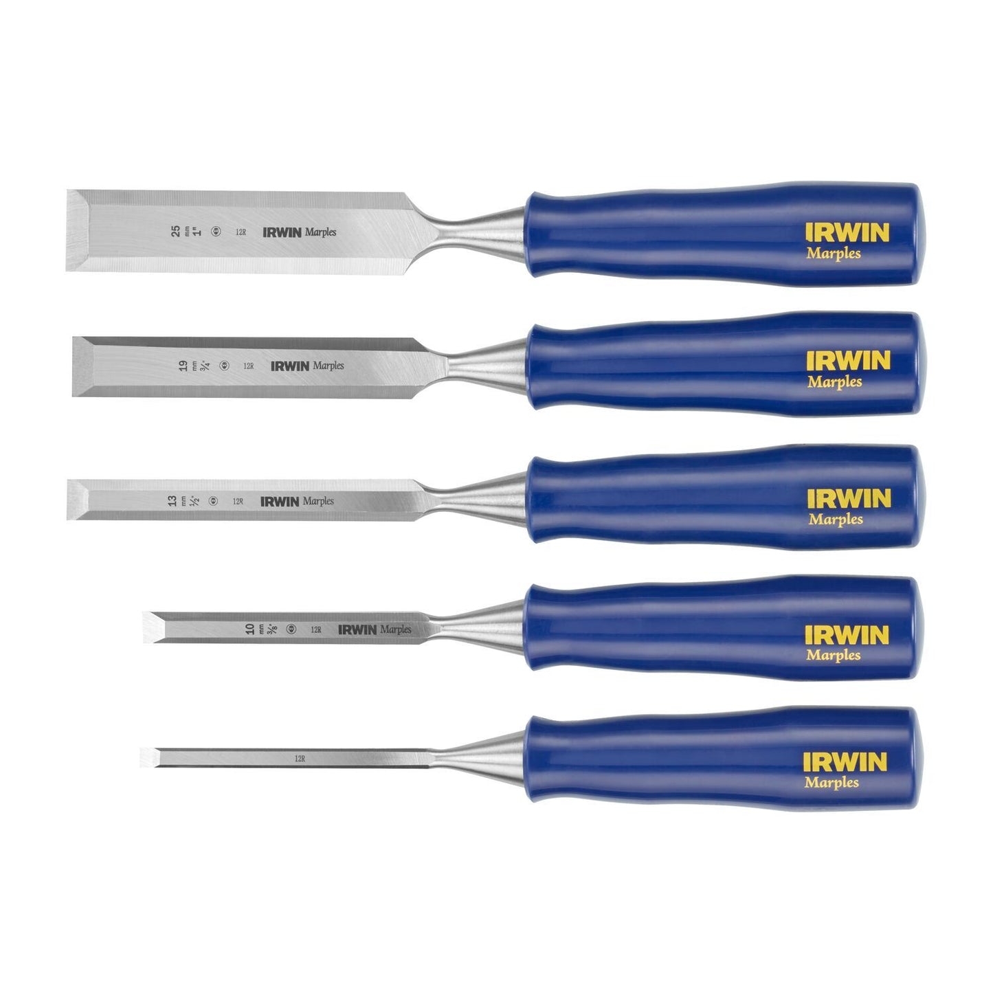 Irwin Wood Meißel M444, 5-teiliges Set – 13, 19, 25 mm im Schalenpack – TM444S5