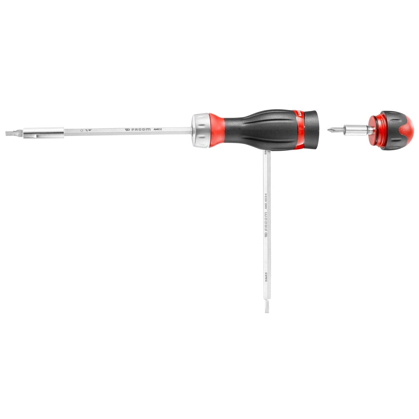 Bit Screwdriver With Ratchet And T-handle Incl. 15 Reversible Bleds - ATCL.2A15