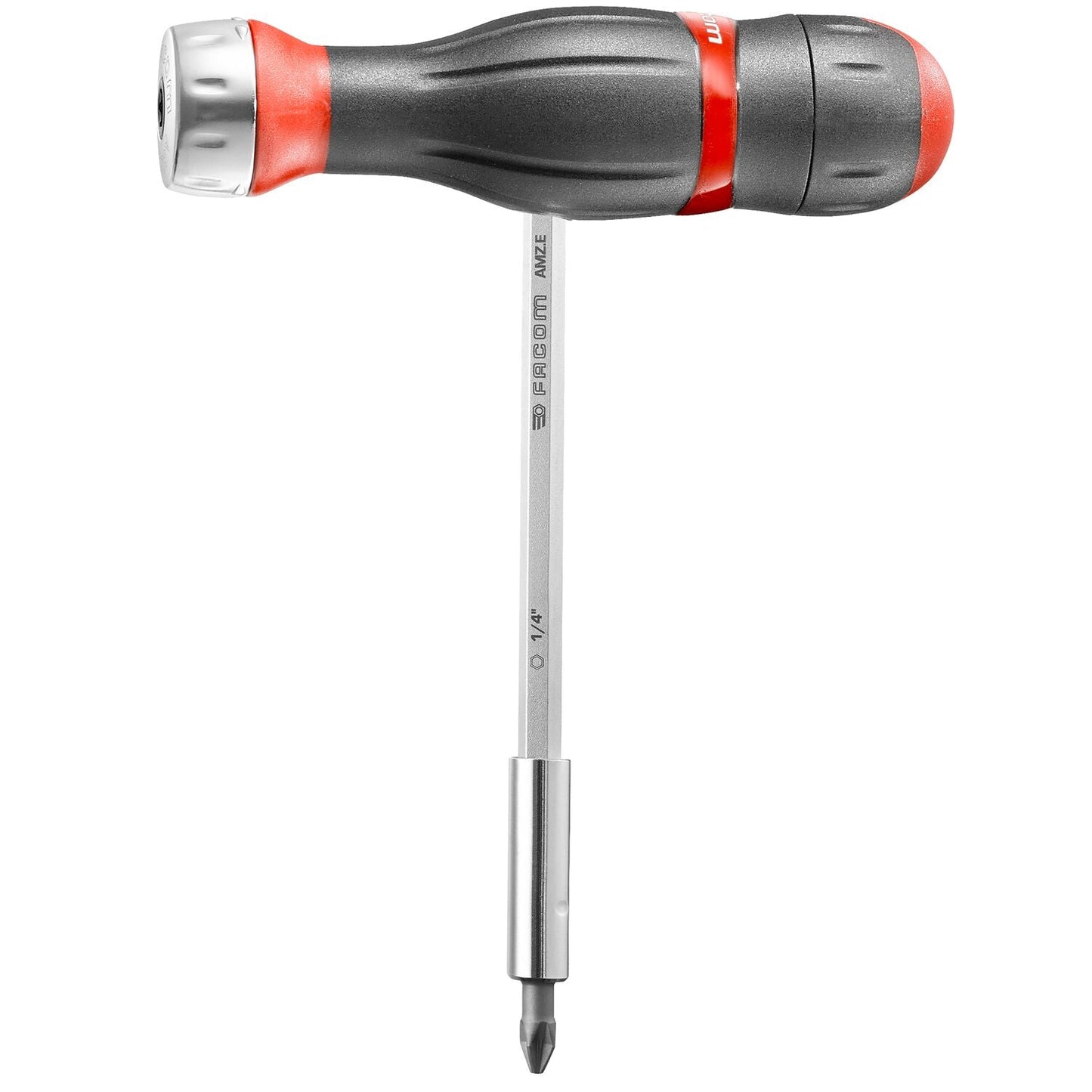 Bit Screwdriver With Ratchet And T-handle Incl. 15 Reversible Bleds - ATCL.2A15