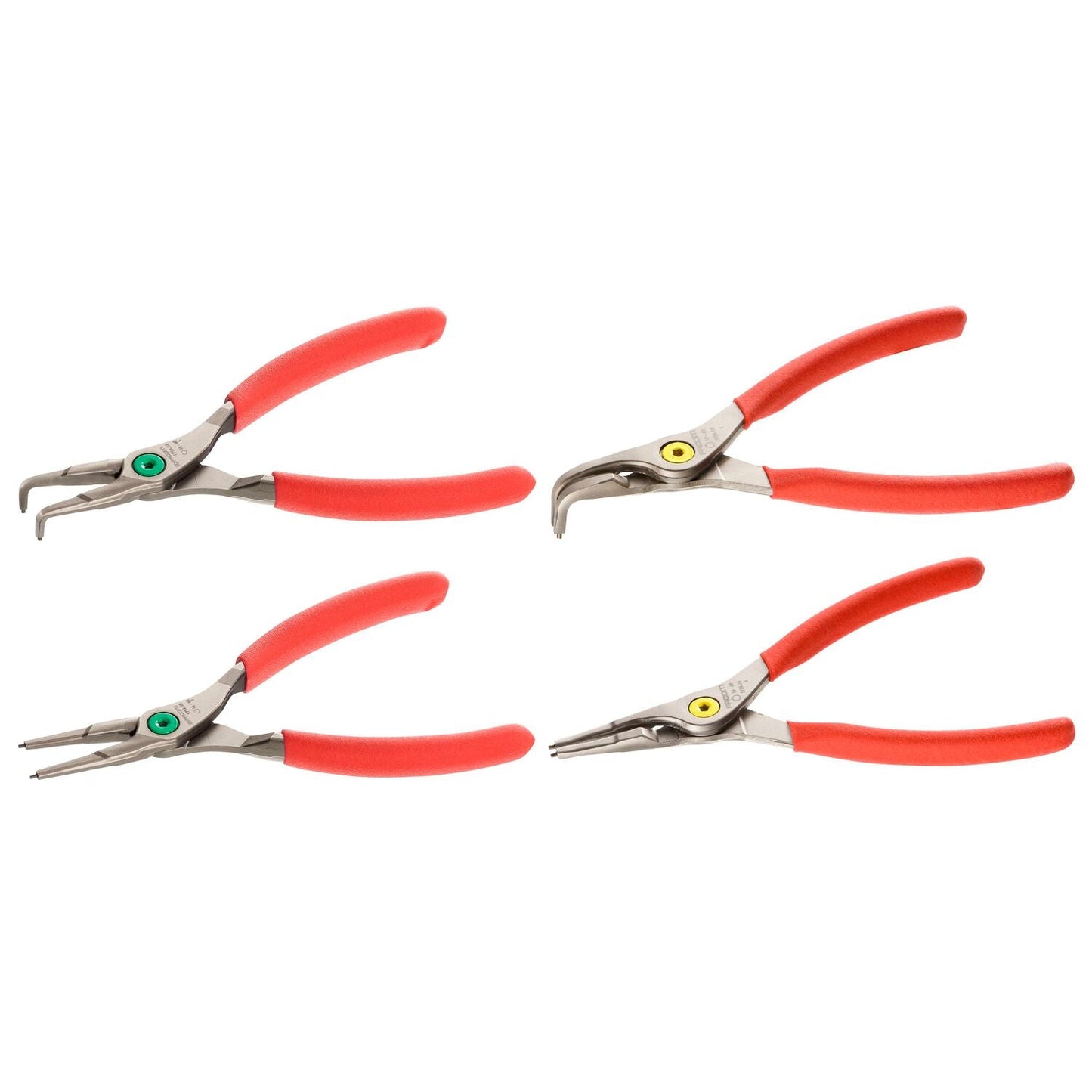 Circlip Pliers Set - Straight Jaws and 90° Curved Jaws - 18 to 60mm - PCJ4PB