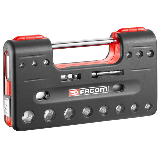 Compacte 3/8" Doppenset 6-kant met Ratel JL.161 - 18-delig - JL.DBOX1PB