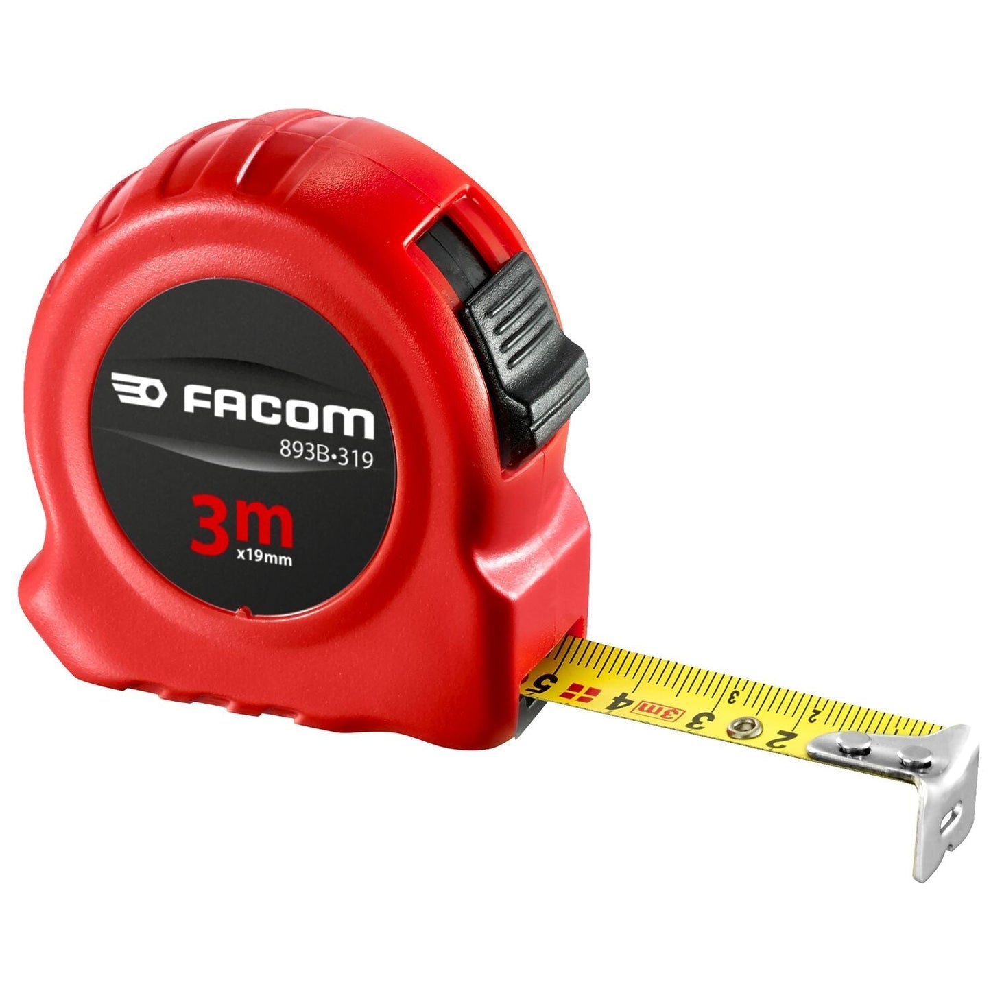 Dubbelzijdig Meetlint RED Series met ABS-behuizing 3m/19mm - 893B.319PB