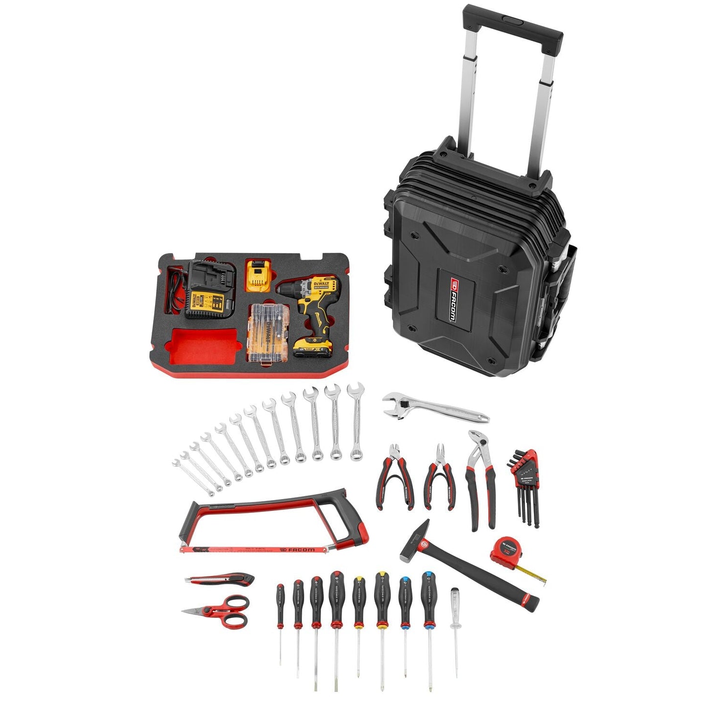 Gereedschapskoffer Gevuld Facom/DeWALT - 68-delig - BV.R30CMD1PB