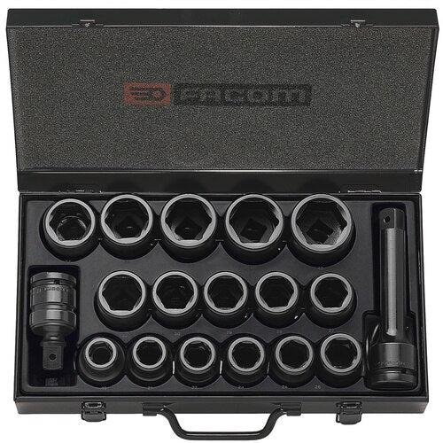 Impact-doppen 3/4" van 19 tot 42 mm, metrisch maten - NK.500E