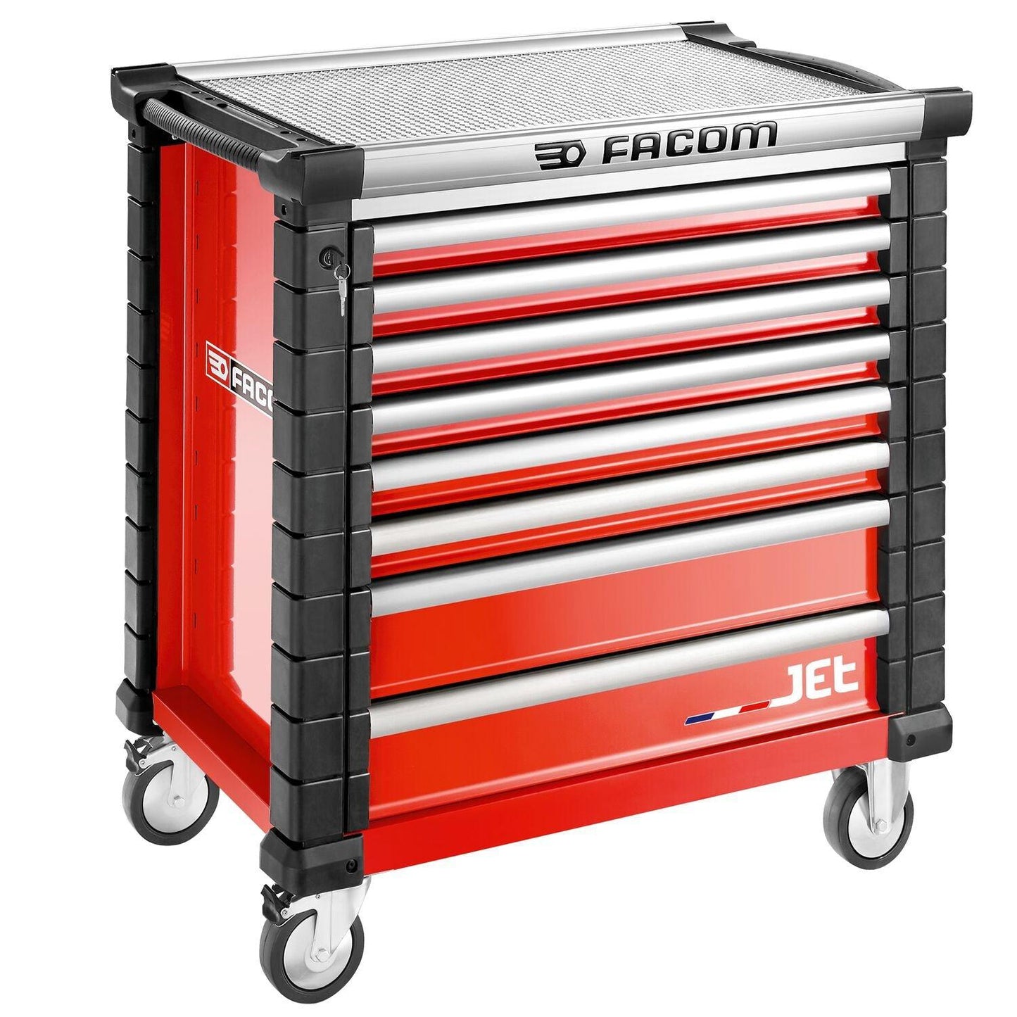 JET Werkzeugwagen Rot mit 8 Schubladen M4 - JET.8M4A