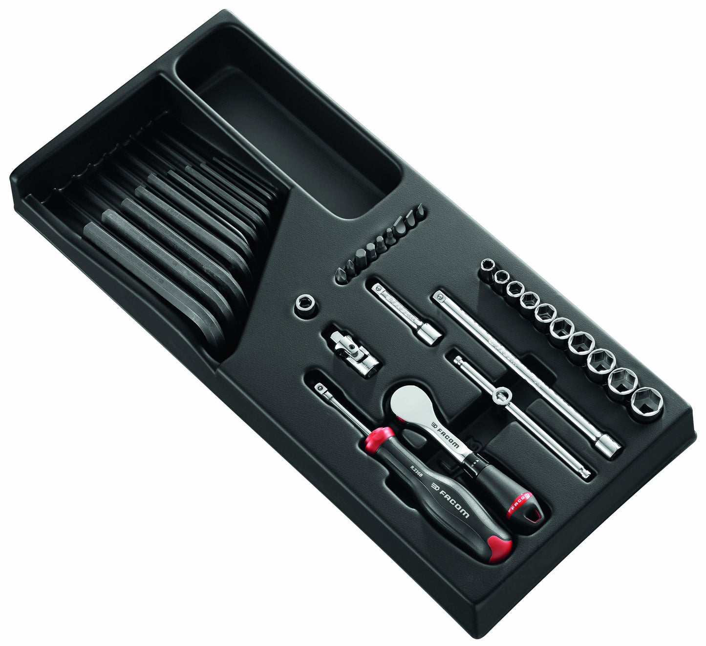 Module 1/4" 6-kant doppen - inbussleutels en bits - MOD.R181-26