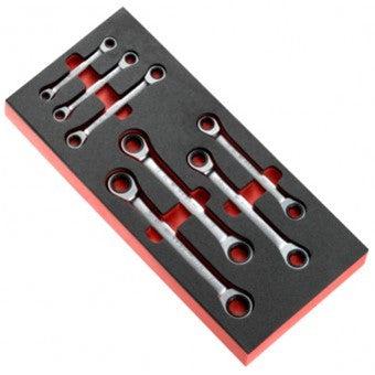 Module with 7 ratchet ring wrenches 12-point 6 to 19 mm - MODM.64J7